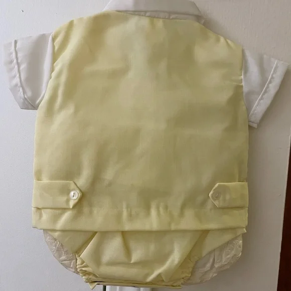 Vintage Baby Boy Outfit - Newborn to 13 lbs